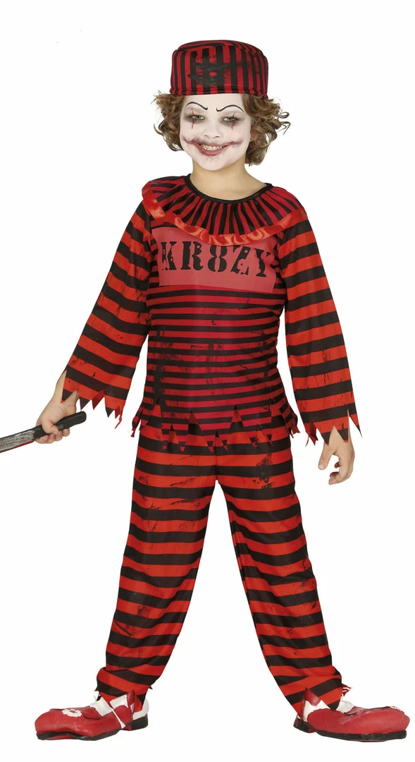 Fiestas Guirca Child's Clown Convict Costume Halloween