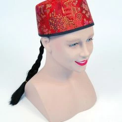 Bristol Chinese Red Mandarin Hat
