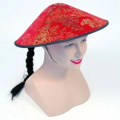 Bristol Chinese Hats Red Coolie Hat