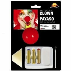 Fiestas Guirca Clown Facepaint Set And Nose