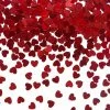 Partydecor Confetti Hearts Red 5mm Valentines