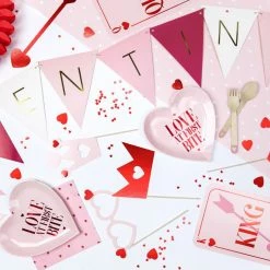 Partydecor Confetti Hearts Red 5mm Valentines