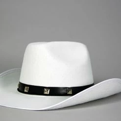 Bristol Western Costumes Cowboy Hat White Studded