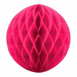 Partydecor Christmas Gift And Decoration Ideas Dark Pink Honeycomb Decoration 40cm