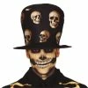 Fiestas Guirca Halloween Accessories Day Of The Dead Skull Top Hat