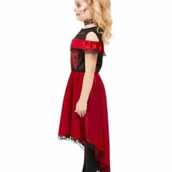 Smiffy's Day Of The Dead Devil Costume Girls