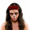 Wicked Day Of The Dead Red Rose Flower Tiara