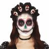Fiestas Guirca Halloween Accessories Day Of The Dead Skull Tiara