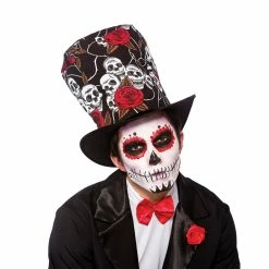 Wicked Halloween Day Of The Dead Top Hat