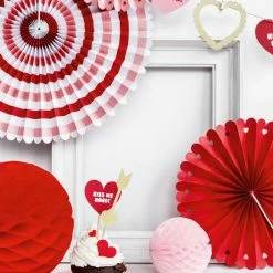 Partydecor Decorative Rosettes Sweet Love Party Decorations Valentines