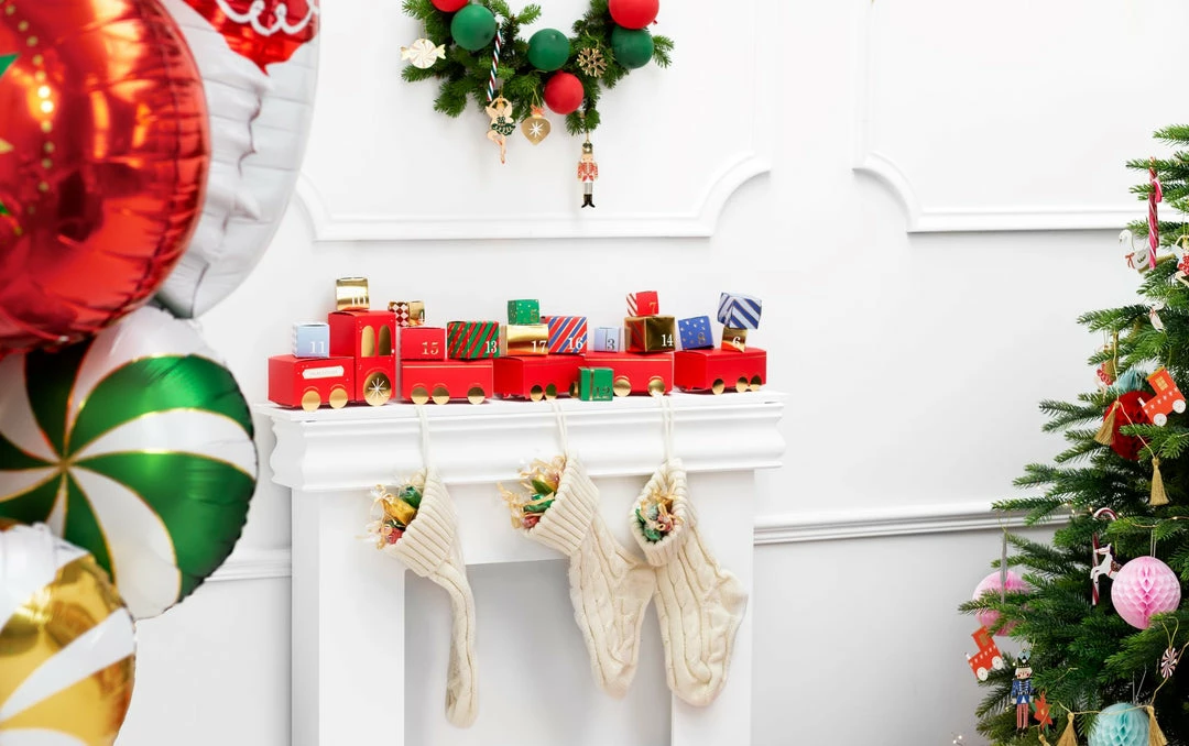 Partydecor Christmas Gift And Decoration Ideas Decorative Off-white Christmas Stocking