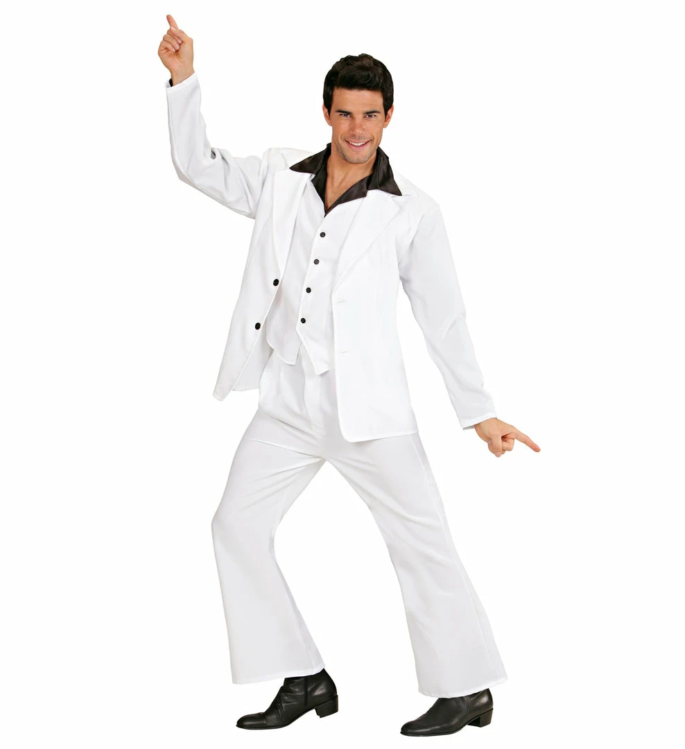 Widmann Deluxe 70's Disco Fever Costume White