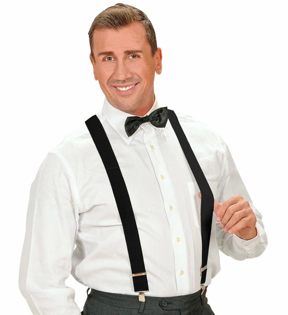 Widmann Deluxe Braces Black 1920's