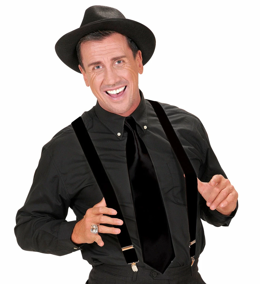 Widmann Deluxe Braces Black 1920's