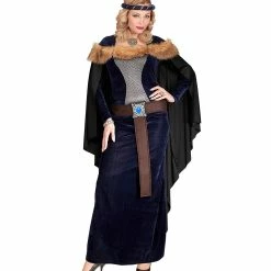 Widmann Deluxe Medieval Princess Costume Blue Medieval, Renaissance & Tudor Costumes