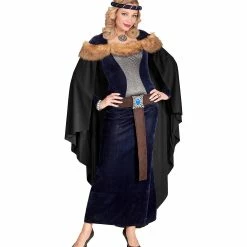 Widmann Deluxe Medieval Princess Costume Blue Medieval, Renaissance & Tudor Costumes