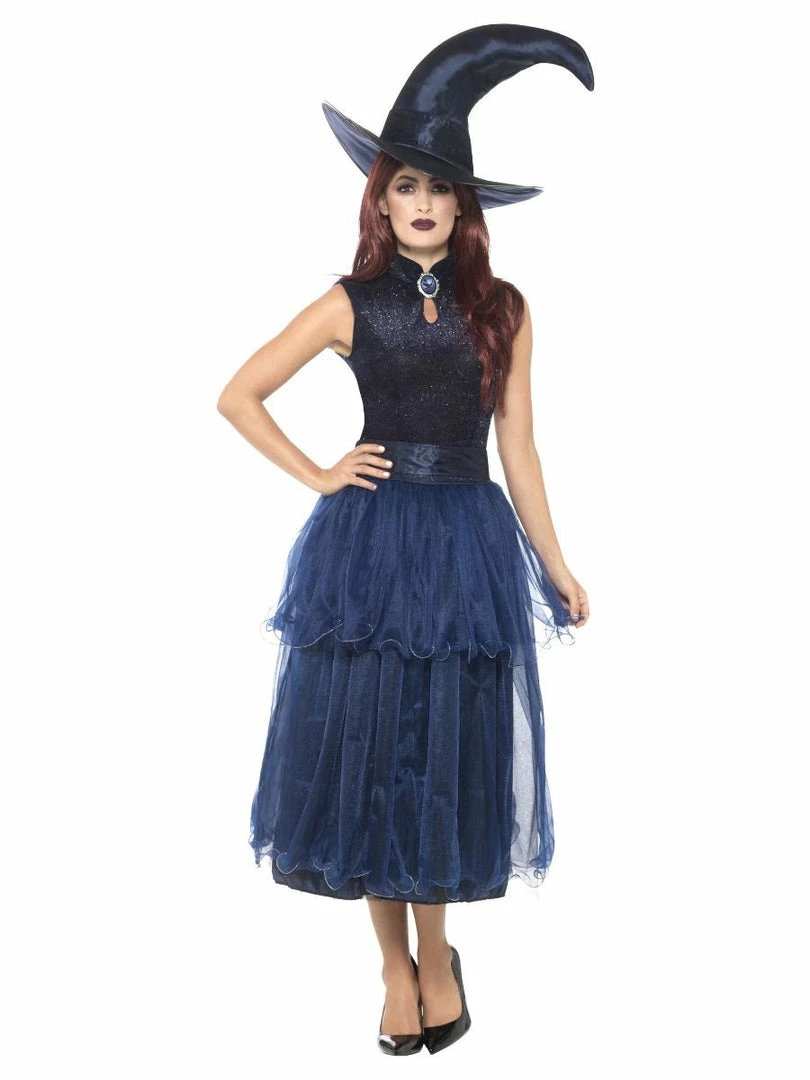Smiffy's Halloween Deluxe Midnight Witch Costume Adult