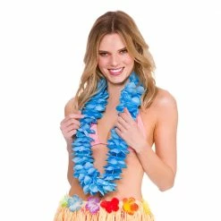 Wicked Deluxe Satin Lei Blue
