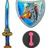 Widmann Medieval, Renaissance & Tudor Costumes Dragon Viking Sword And Shield Set Child's