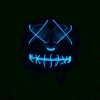 Wicked EL Light Up Mask Blue