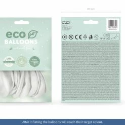 Partydecor Eco Balloon White 30cm