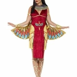 Smiffy's Egyptian Goddess Costume Red