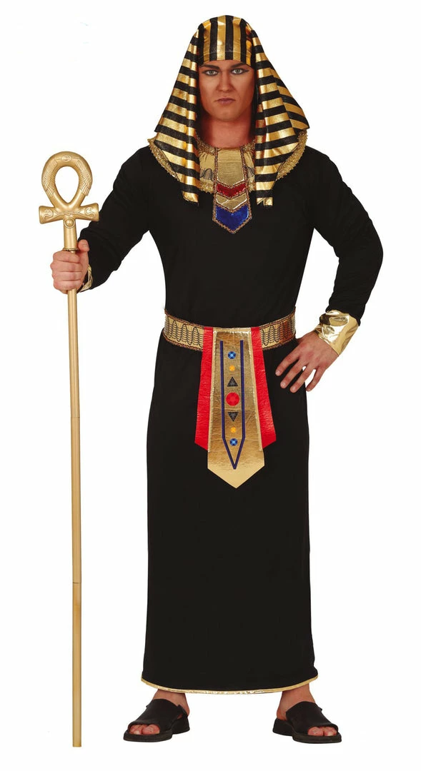 Fiestas Guirca Egyptian, Roman & Greek Egyptian Pharaoh Costume Black