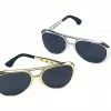 Bristol Costume Accessories Elvis Rock And Roll Glasses Gold