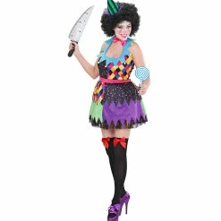 Widmann Evil Killer Clown Costume Ladies Halloween