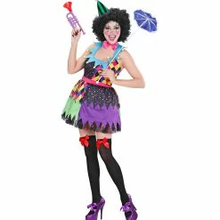 Widmann Evil Killer Clown Costume Ladies Halloween