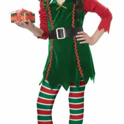 California Costumes Festive Elf Girl Costume Christmas Costumes