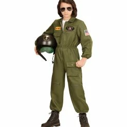 Widmann Fighter Jet Pilot Maverick Costume Kids