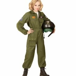 Widmann Fighter Jet Pilot Maverick Costume Kids