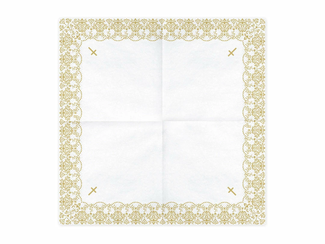Partydecor First Communion Ornament Napkins Pack Of 20