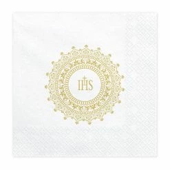 Partydecor First Communion IHS Napkins Pack Of 20
