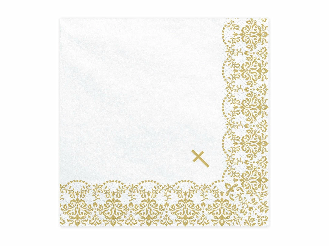 Partydecor First Communion Ornament Napkins Pack Of 20