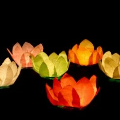Partydecor Floating Lotus Flower Water Lanterns