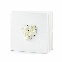 Partydecor Flower Heart Wedding Guest Book