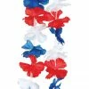 Bristol Flower Leis Red White Blue Hawaiian Lei
