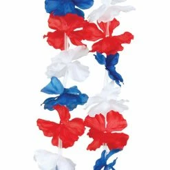 Bristol Flower Leis Red White Blue Hawaiian Lei