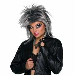 Bristol Foxy Rocker Tina Silver Wig Wigs