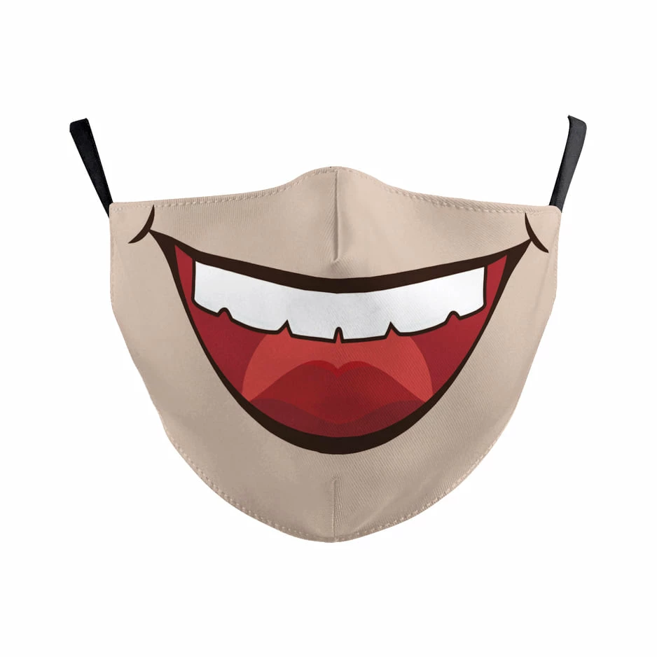 My Fancy Dress Halloween Accessories Funny Big Mouth Face Mask