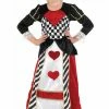 Funshack Fairytale Costumes Girls Queen Of Hearts Fancy Dress Costume