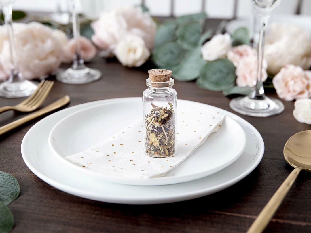 Partydecor Glass Favor Bottles With Cork Plug Pack Of 12 Party Supplies