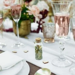 Partydecor Glass Favor Bottles With Cork Plug Pack Of 12 Party Supplies