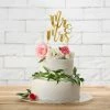 Partydecor Party Supplies Cake Topper Mr & Mrs Gold