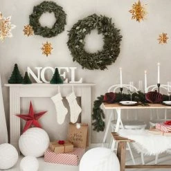 Partydecor Christmas Gift And Decoration Ideas Hanging Decoration Snowflakes Gold
