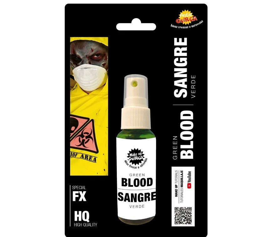Widmann Halloween Green Blood Spray