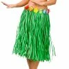 Wicked Hawaiian Costumes Green Hawaiian Grass Skirt Flower Waist