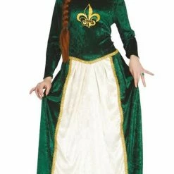 Fiestas Guirca Green Medieval Lady Dress Costume Medieval, Renaissance & Tudor Costumes